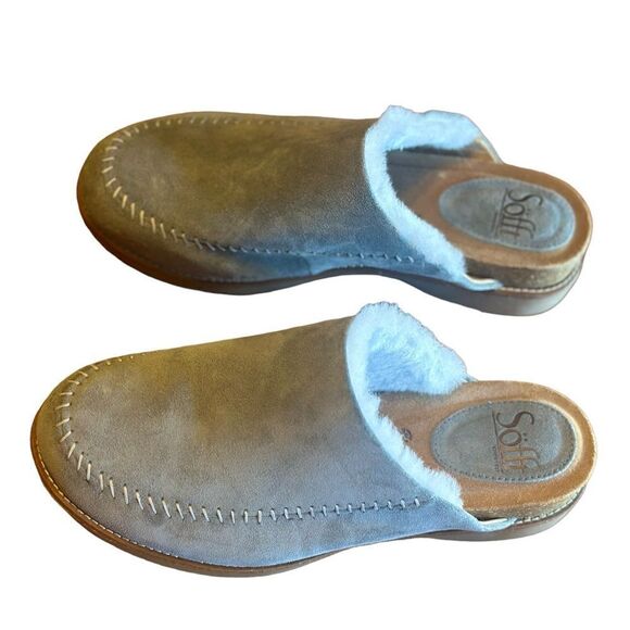 SOFFT Bellflower Genuine Shearling Clog Size 7.5 - Picture 5 of 8